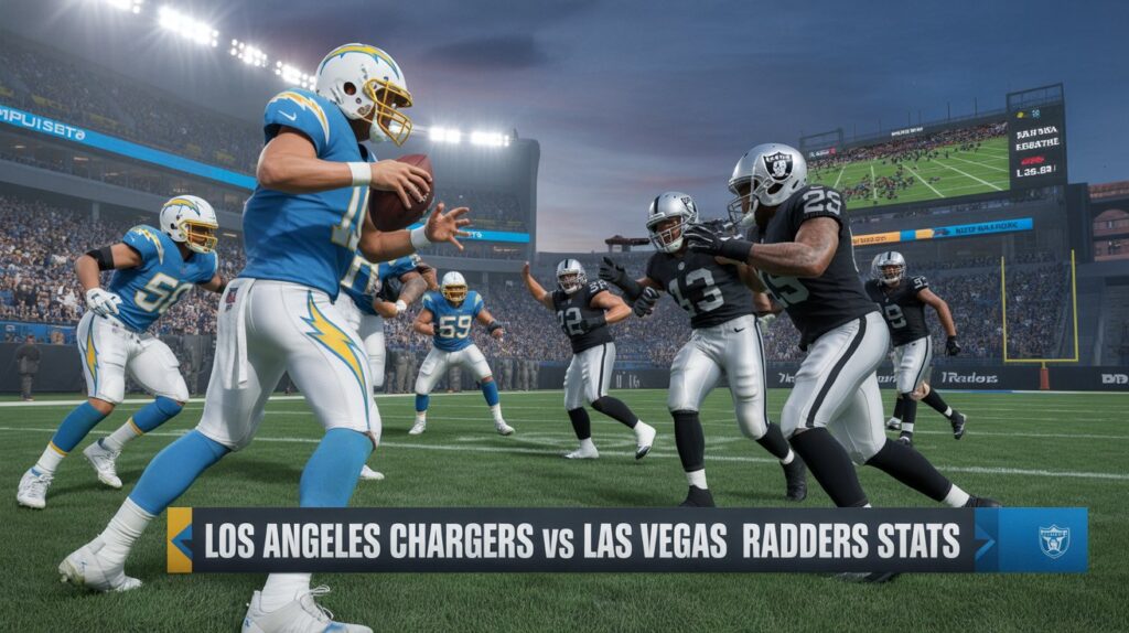los angeles chargers vs las vegas raiders match player stats