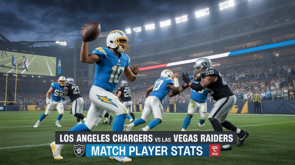 los angeles chargers vs las vegas raiders match player stats