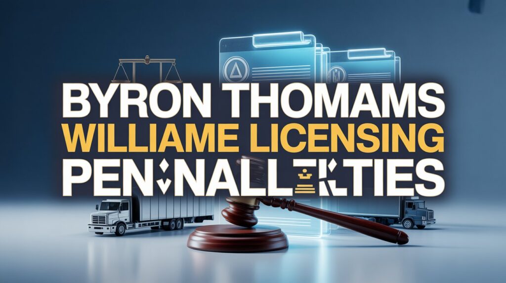byron thomas williams vehicle licensing penalties