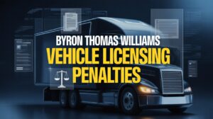byron thomas williams vehicle licensing penalties