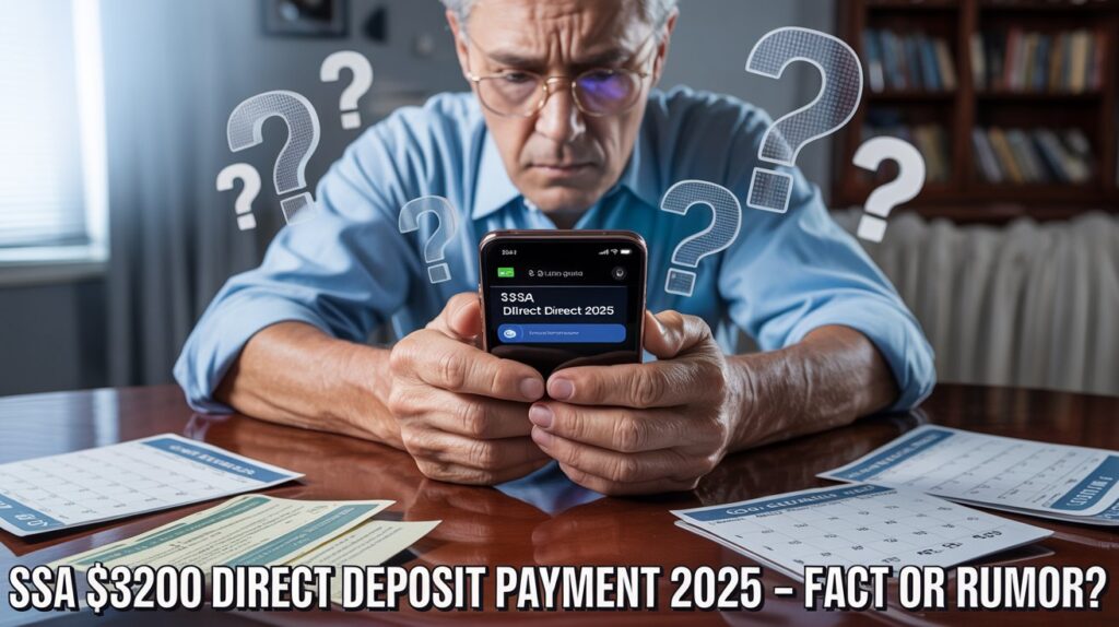 SSA $3200 direct deposit payment 2025