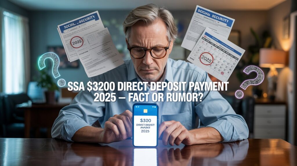 SSA $3200 direct deposit payment 2025